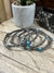 Clearwater Slim Sterling Bracelet With Stone Accents - Turquoise