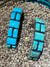 Erica Turquoise Square Rectangle Sterling Cuff Bracelet