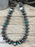 Apalachicola Turquoise Sterling Silver Square Large Bead Necklace & Earring Set - 24"