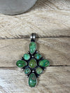Sonoran Gold Turquoise Cluster Pendant