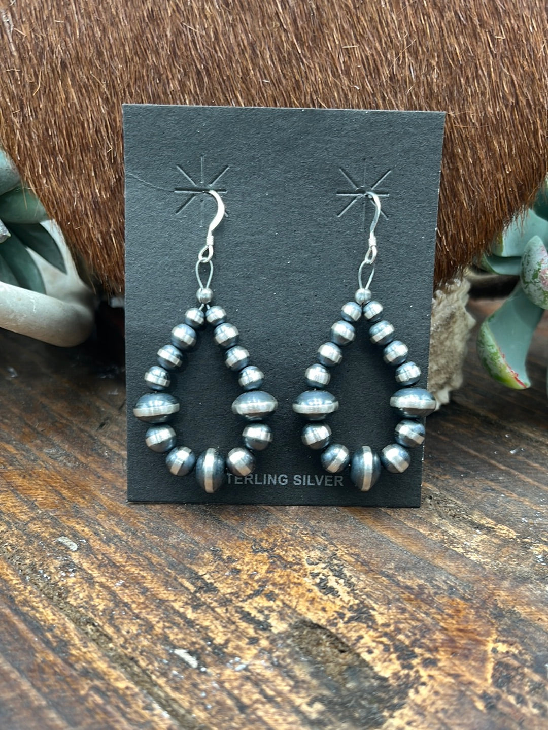 Kaylee Navajo Pearl & Saucer Bead  Earrings
