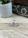 Bryson Sterling 3 Stone Pink Conch Ring
