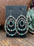 Tilly Turquoise Triple Hoop & Sterling Navajo Pearl Earrings
