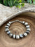 Lauren Sterling Silver Diamond Bead & Navajo Pearl Bracelet -8.5"