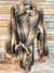 Soft Brown & Taupe Tie Waist Jacket