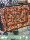 Tooled Leather and Hair on Hide Jewelry Box