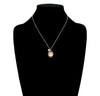 Holiday Cheer Goldtone Necklace With Leopard Pendant - 18"
