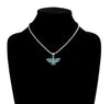 Fly Free 3mm Fashion Navajo Necklace with Leopard Thunderbird Pendant - Pink