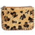Leopard and Gold Hair on Hide Zipper Pouch