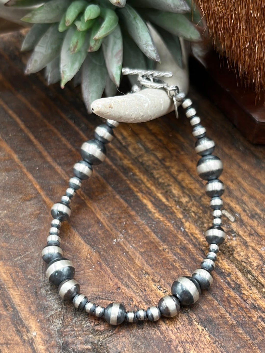 Tiffany Sterling Navajo Pearl Bracelet 7.5"