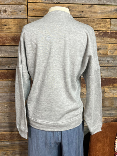 Grey Cowboy Sweatshirt