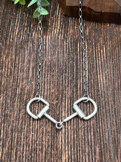 Delta Sterling Link Chain Bit Necklace - 20"