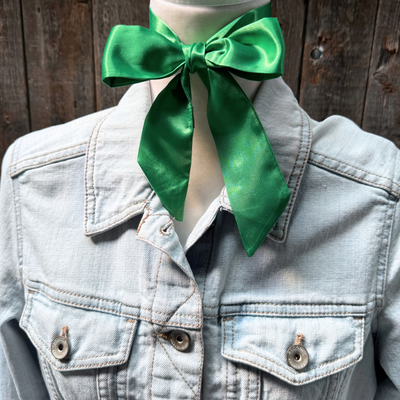 Green Western Skinny Mini Wild Rag Scarf