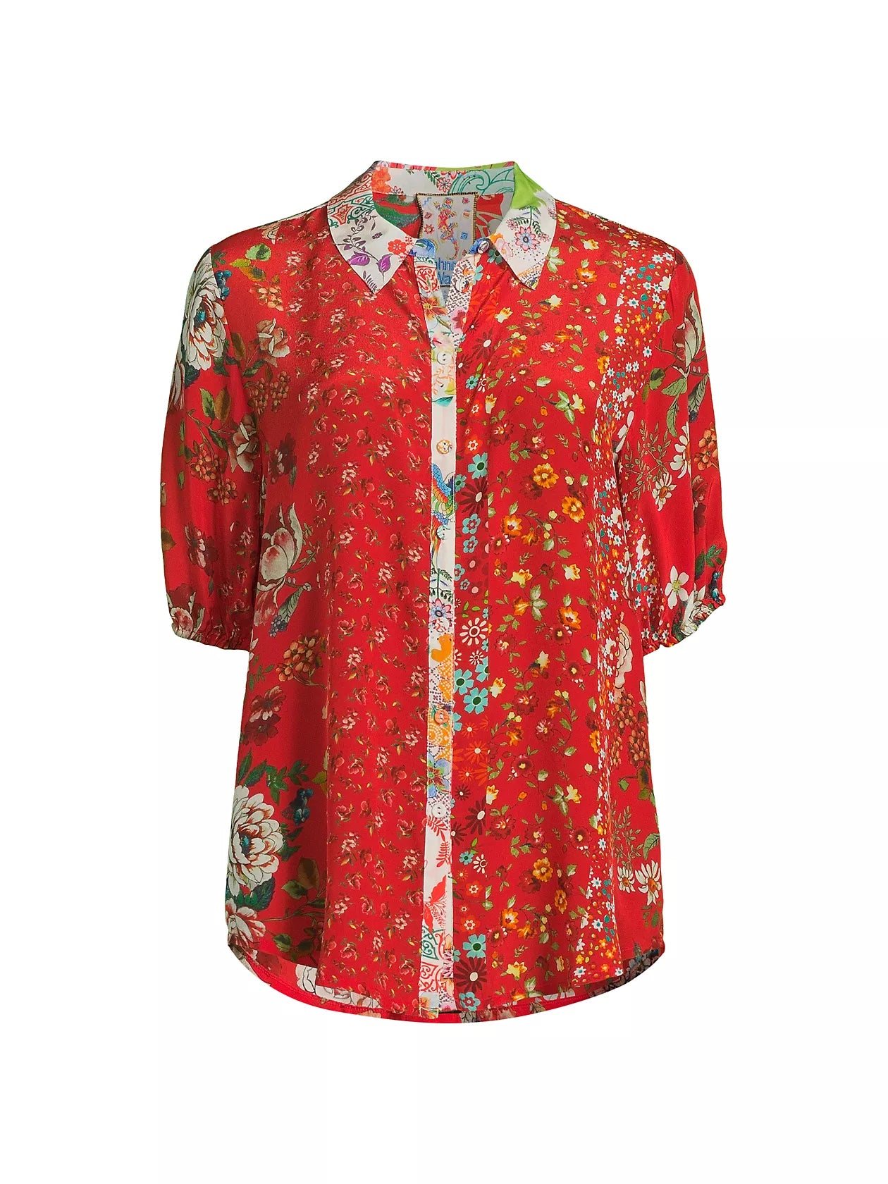 Johnny Was Steph Button Up - Attar Firey Print