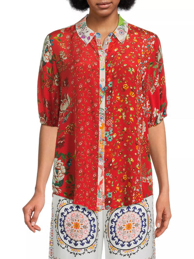 Johnny Was Steph Button Up - Attar Firey Print