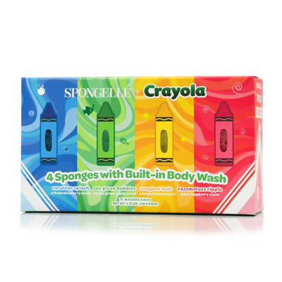 Crayola x Spongellé Body Wash Infused Buffer Gift Set KIDS