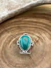 Kobuk Valley Sterling Framed Turquoise Ring