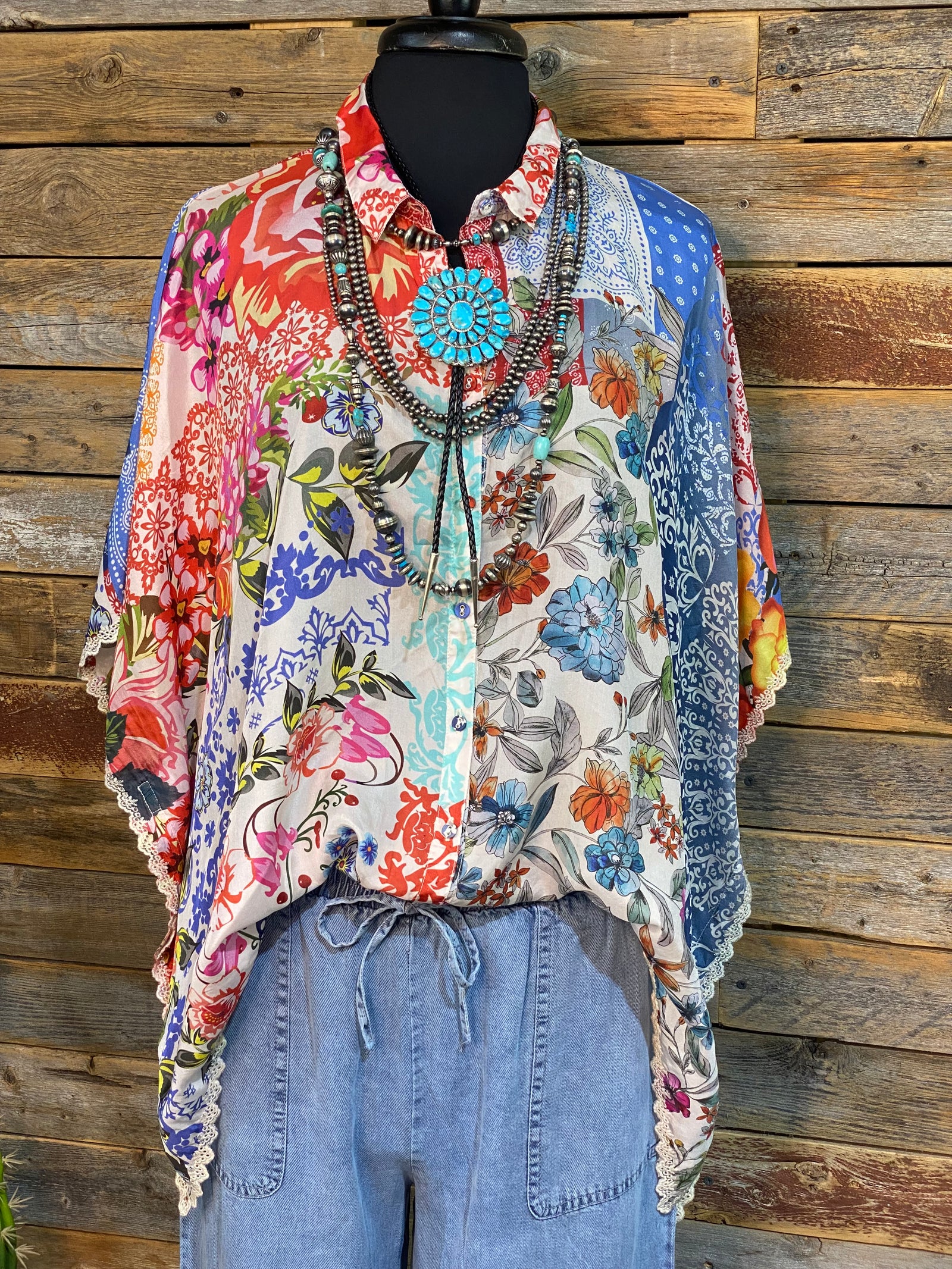 Johnny Was Tango Calliope Button Up