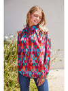 Zig Zag Abstract Printed Blouse