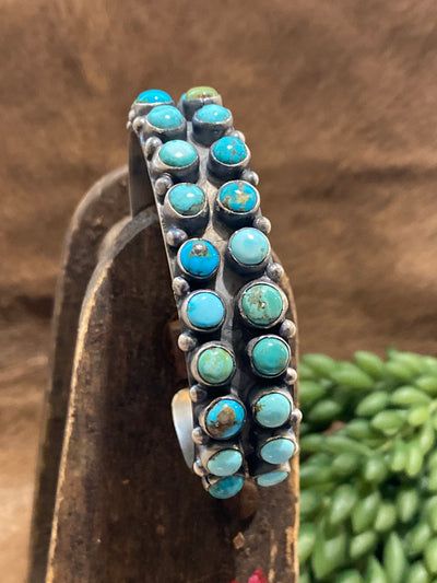 Cassidy Turquoise & Spiny Double Band Cuff