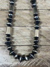 Saucer & Barrel Bead Necklace