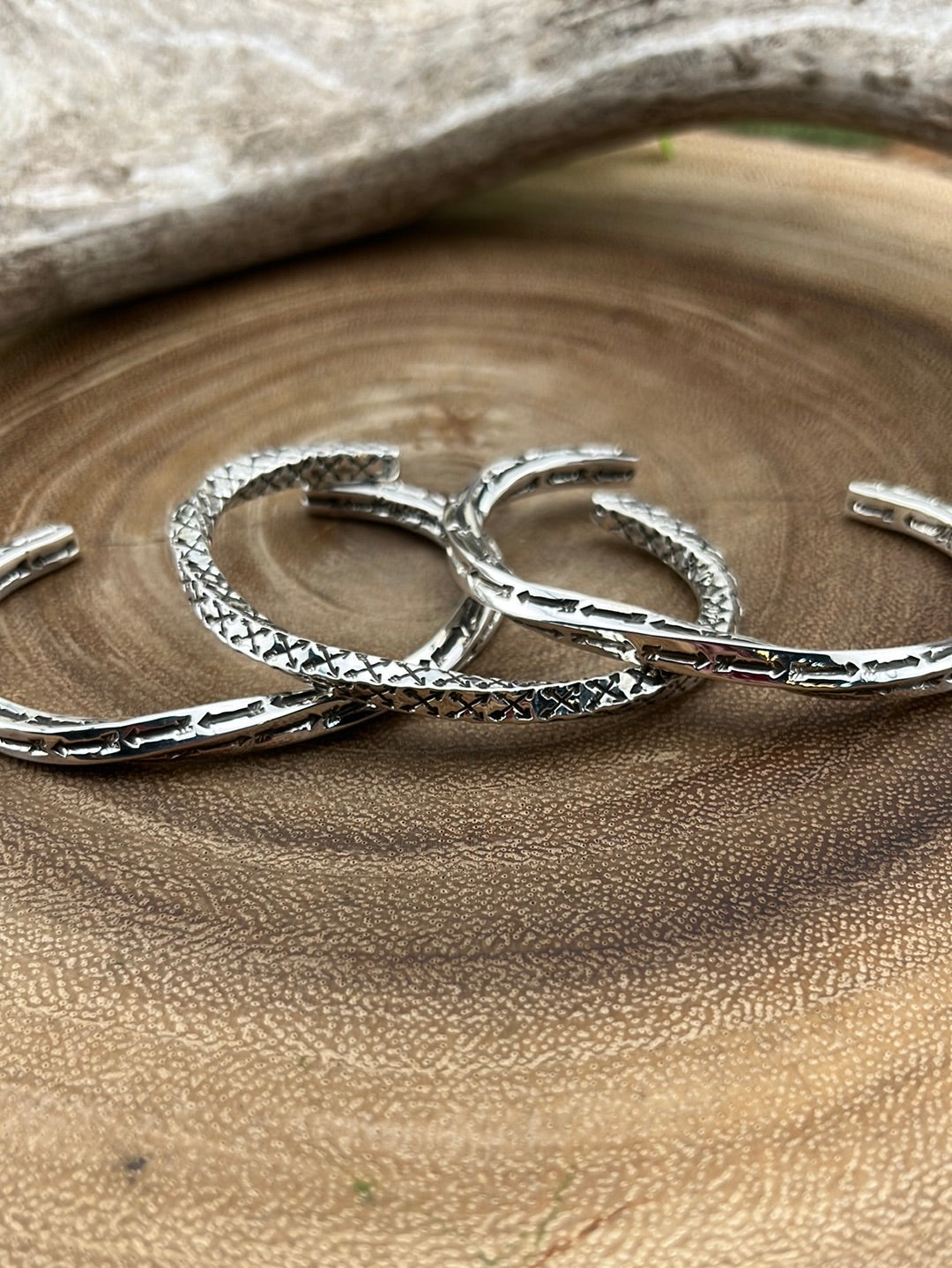 Dakota Twisted Sterling Silver Stamped Cuff