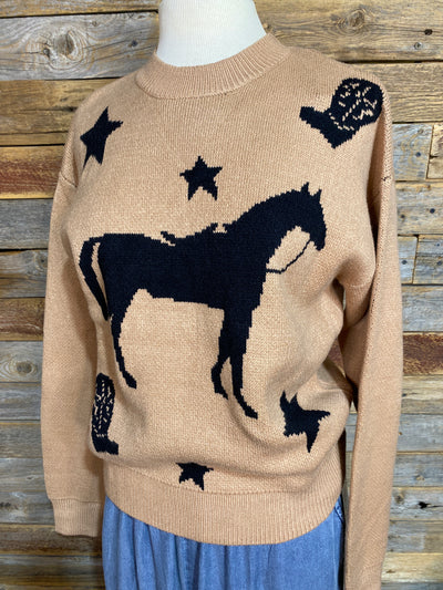 Stars Boots Equestrian Sweater