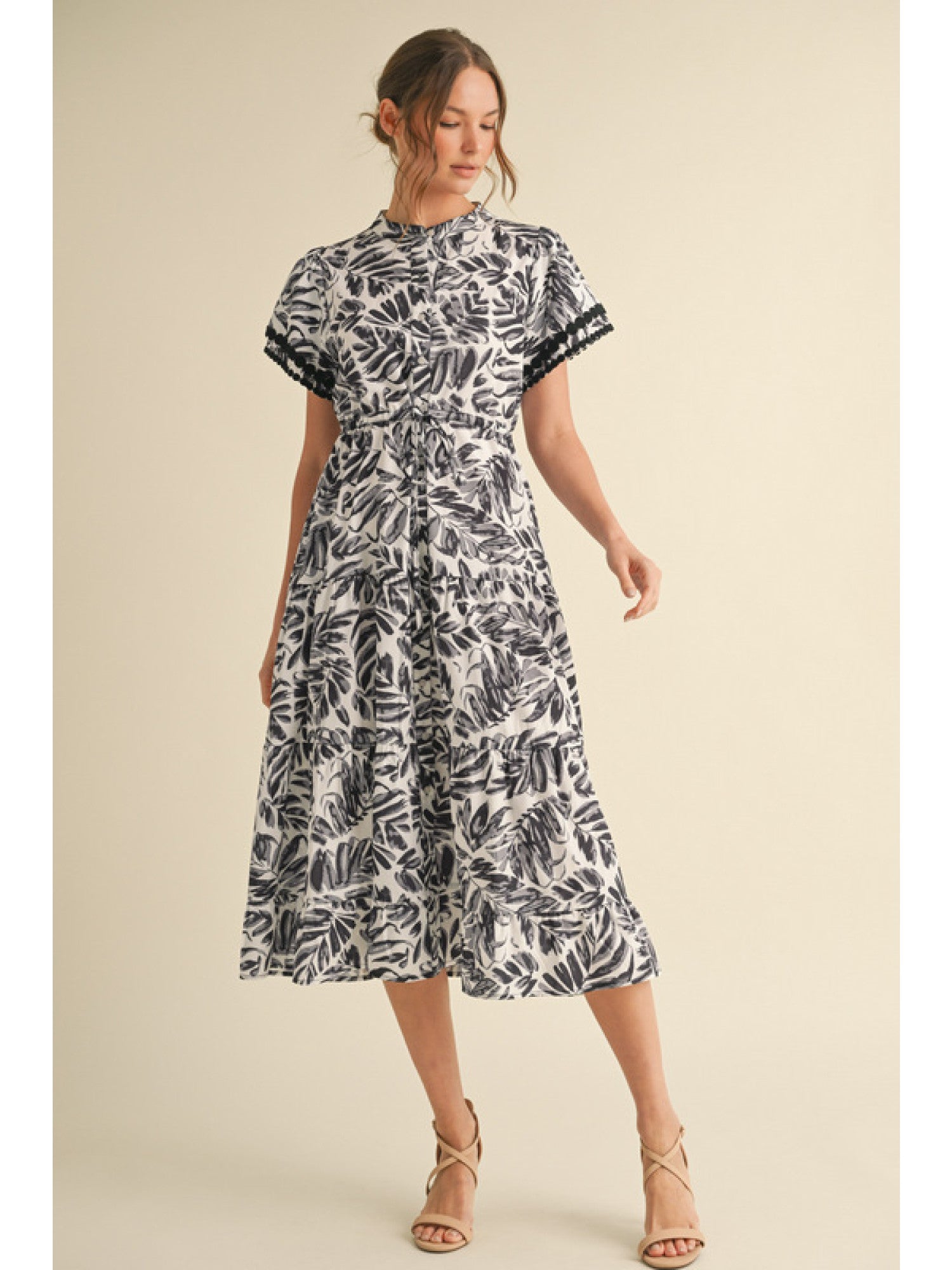 Black & White Midi Dress Black & White Midi Dress