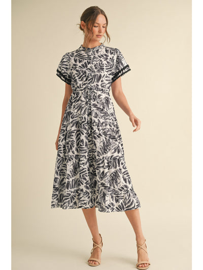 Black & White Midi Dress