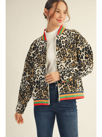 Leopard Bomber Jacket