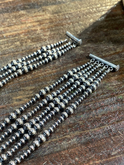 3 & 5 Strand Varied Navajo Pearl Bracelet