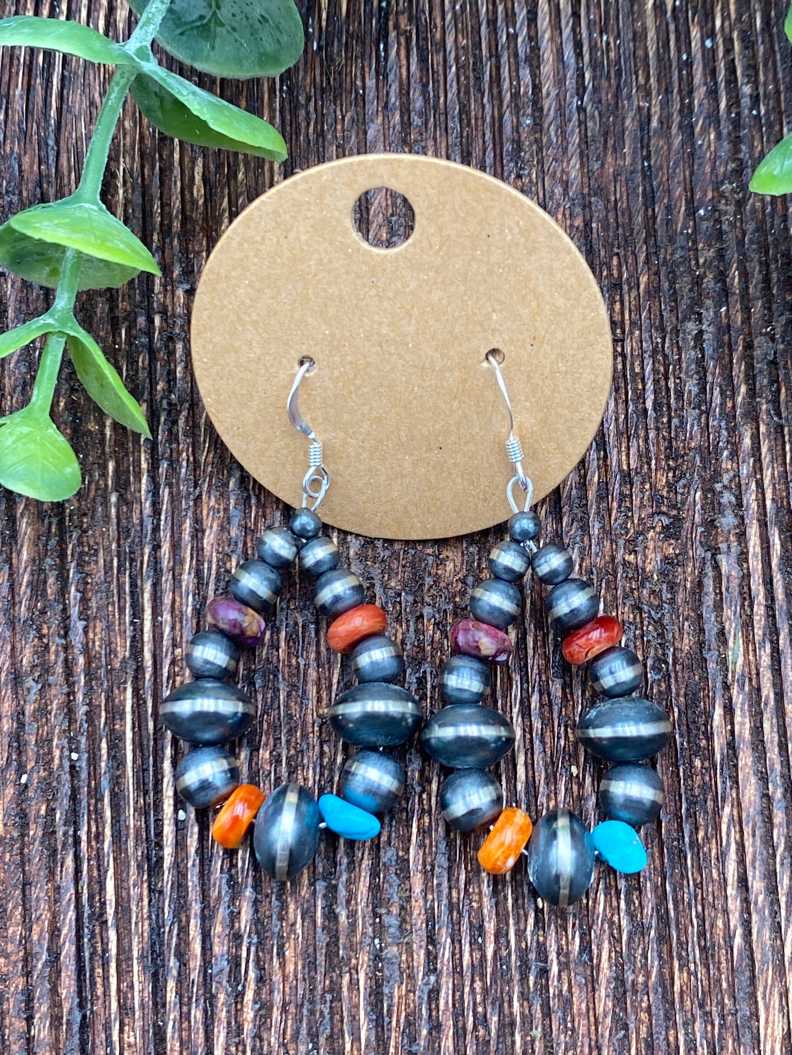 Bixby Rondelle Navajo Teardrop Multi Earrings - 2"