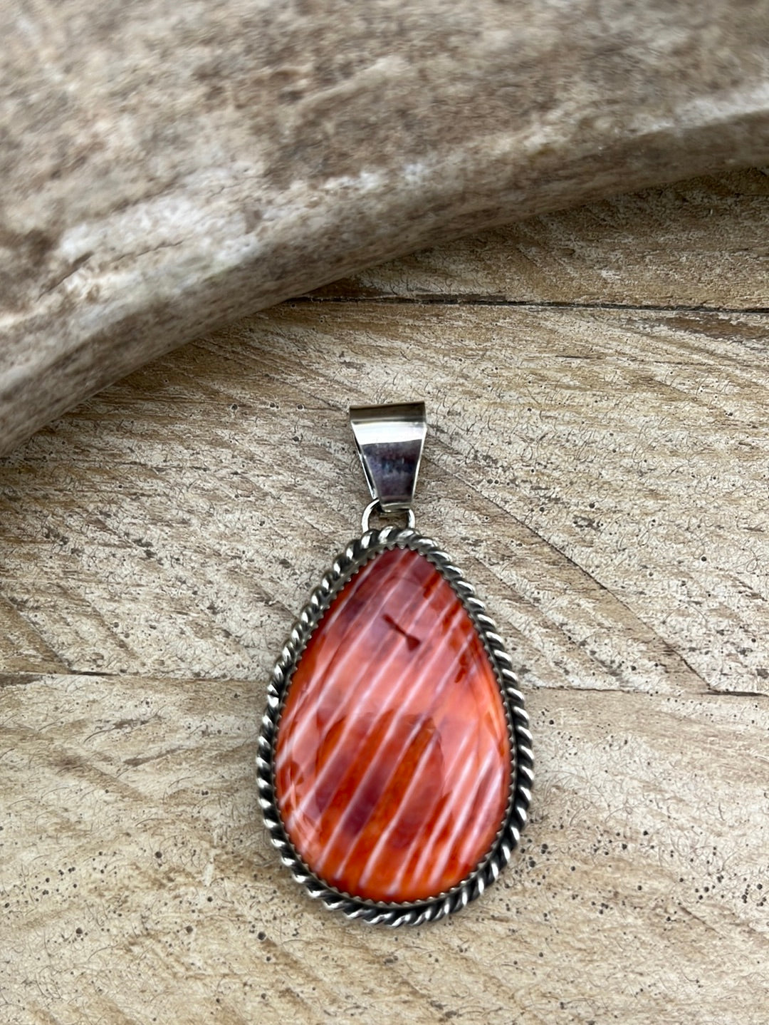Ann Sterling Orange Spiny Oyster Pendant