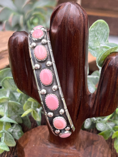 Stetson 7 Stone Oxidized Sterling Cuff