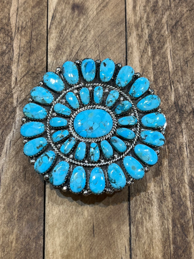 Saline Large Zuni Cluster Hair Barrette