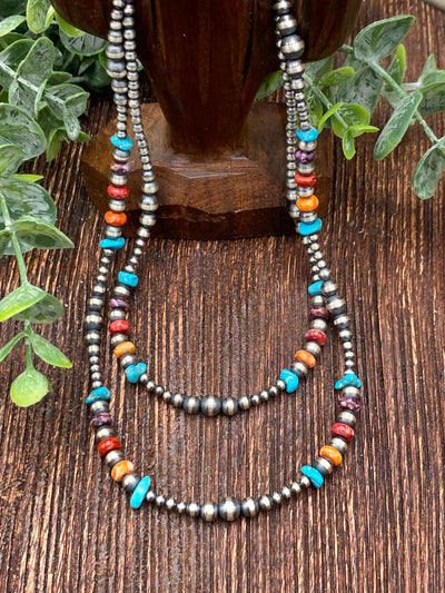 Brooks Navajo, Turquoise & Spiny Necklace