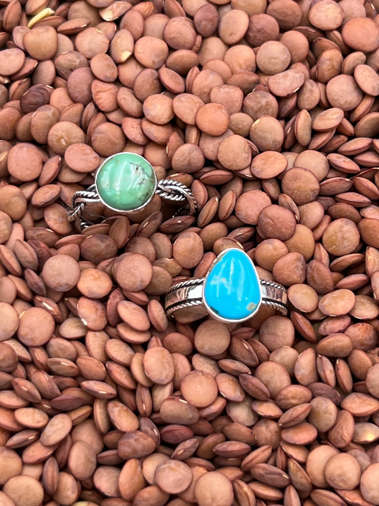 Bindy Turquoise Single Stone Sterling Ring - Size 7