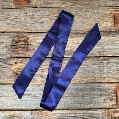 Dark Blue Western Skinny Mini Wild Rag Scarf