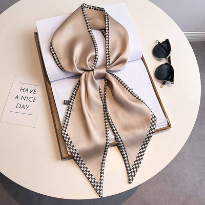 Women’s Long Silk Scarf – Stylish Neck Accessory_CWASC03144