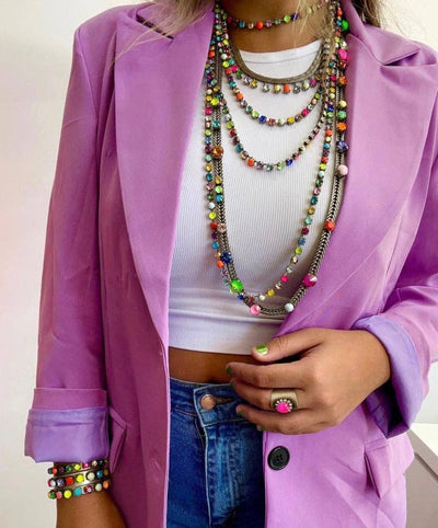 Sarina POP Necklace: Antique Gold