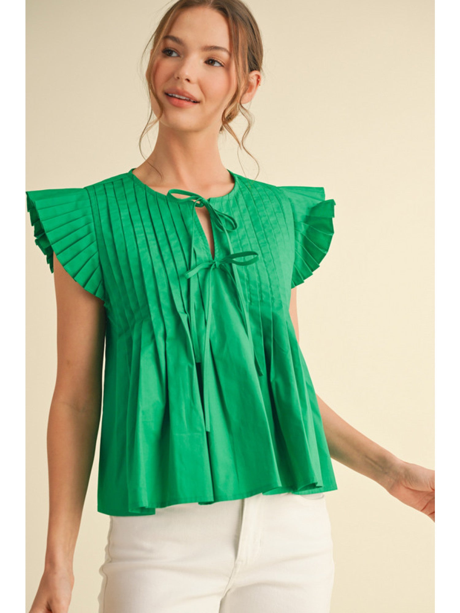 Logan Front Tie Blouse