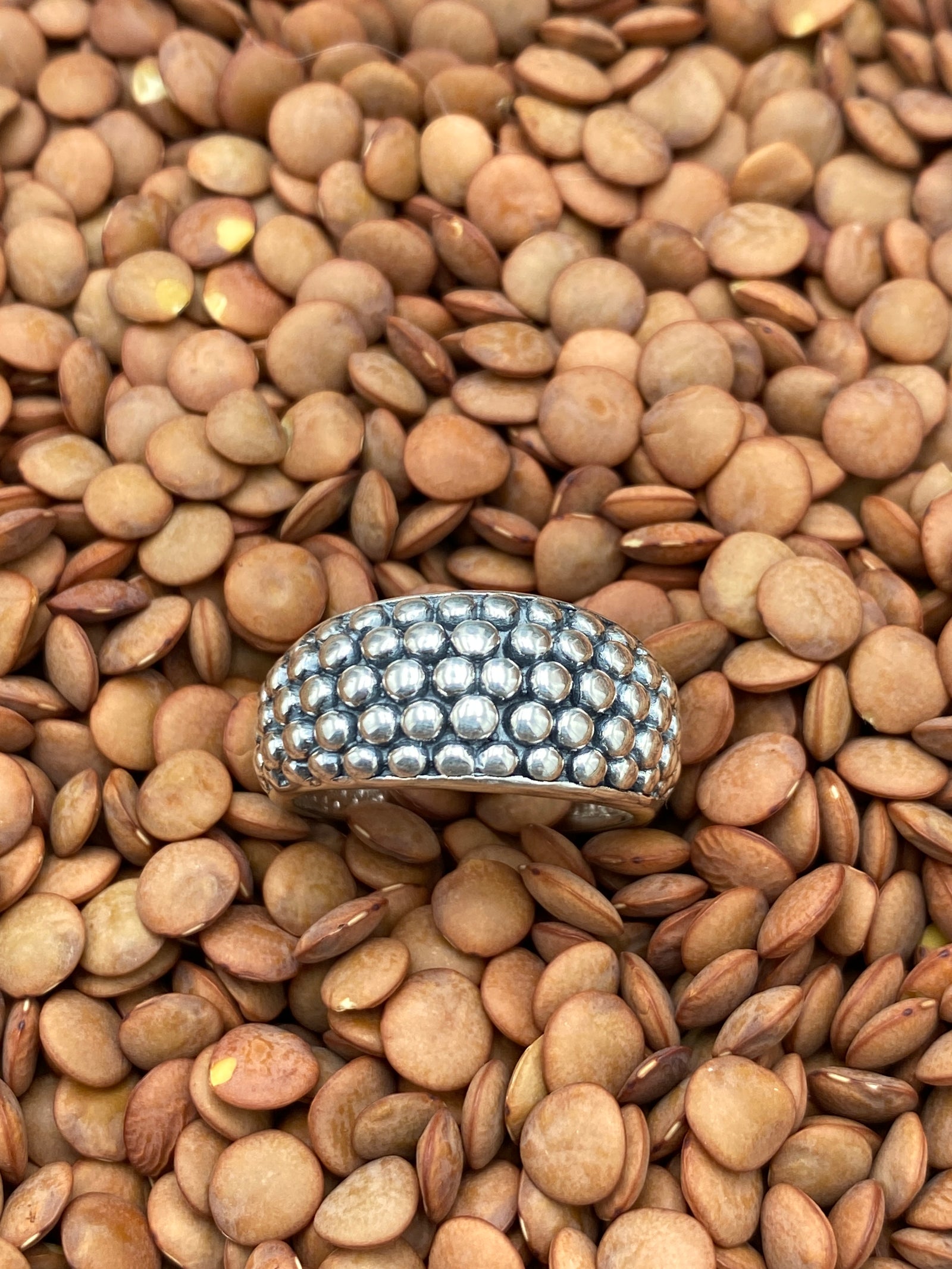 Klein 10mm Sterling Bubble Ring - Size 8