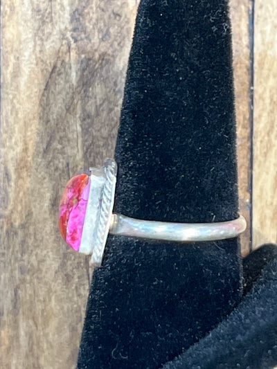 Viviane Sterling Square Turquoise Mojave Mix Sterling Ring