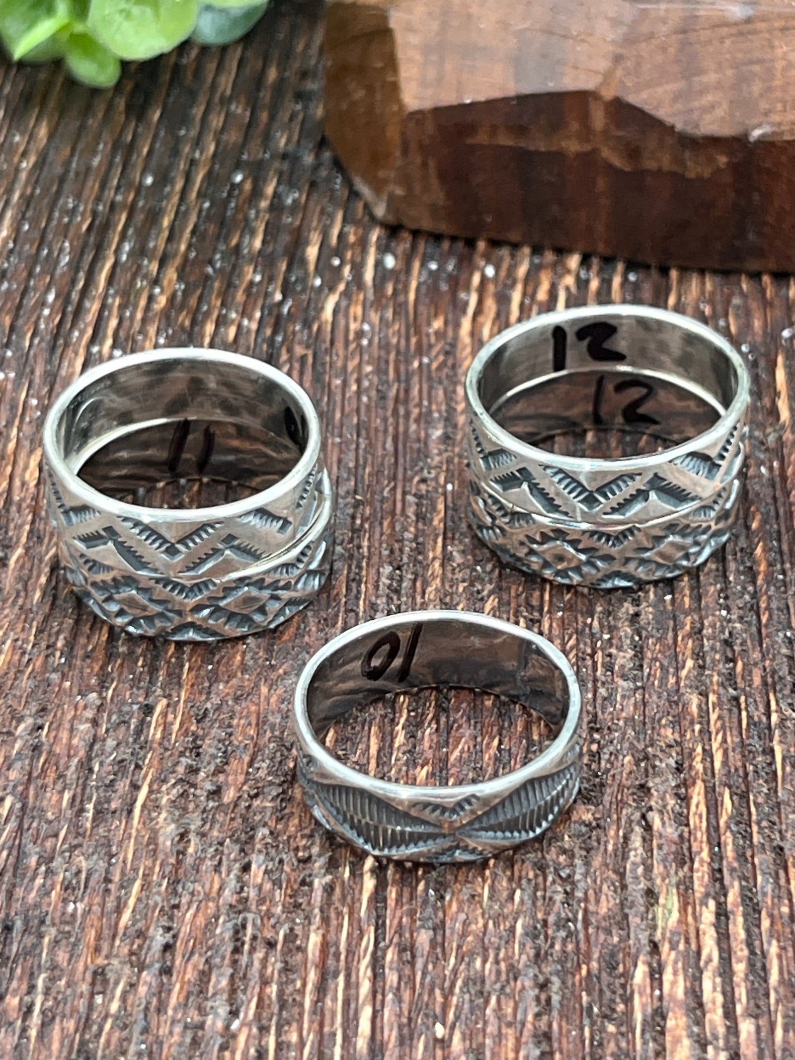 Evaline Stamped Sterling Ring