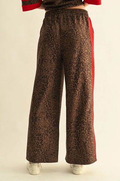 Abrava Leopard Side Stripe Pant