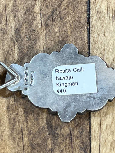 Cordillera Sterling Framed Kingman Oval Pendant