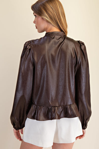 Maddie Long Sleeve Ruffle Top