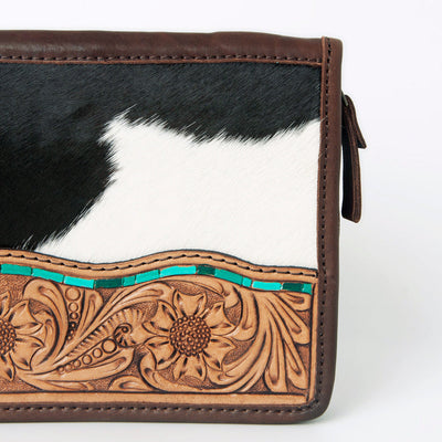 Leather Cowhide Jewelry Clutch