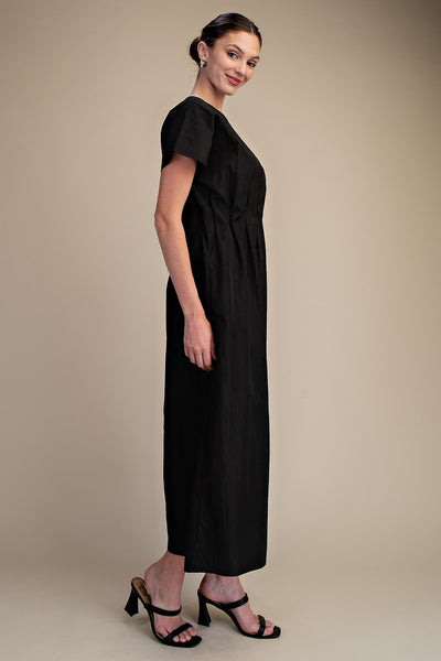 Oakland Round Neck Midi Dress