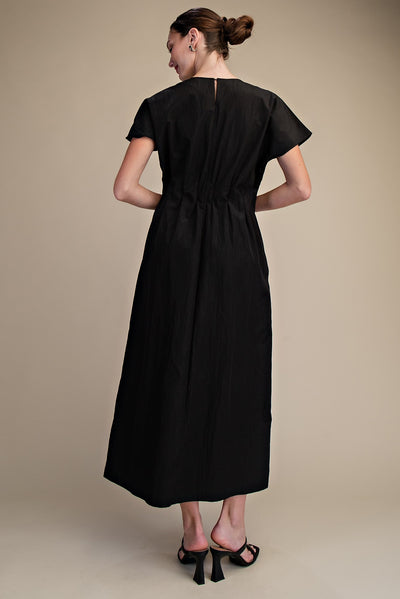 Oakland Round Neck Midi Dress